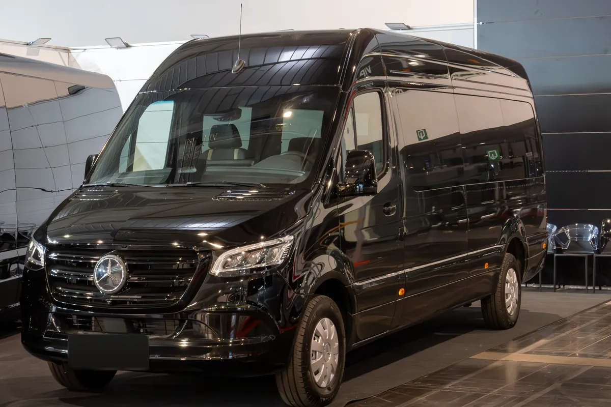 Mercedes-Benz Sprinter (up to 17 passengers) or similar